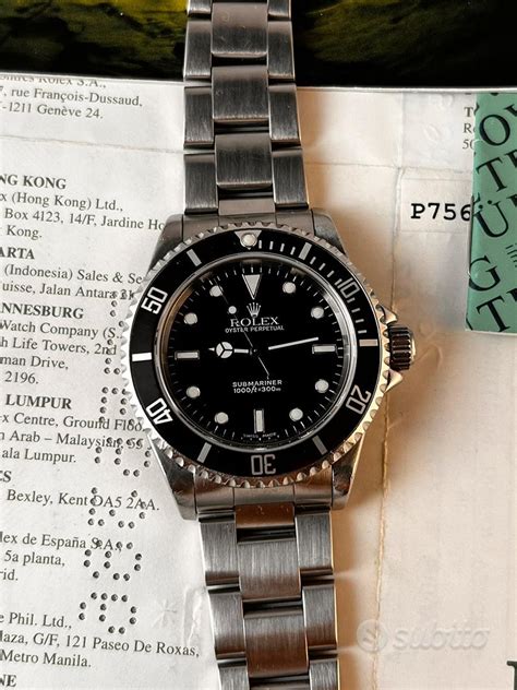 rolex submariner no data subito.i